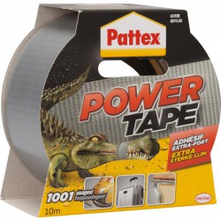 Adhésif super-puissant Power Tape de PATTEX - 10 m - Gris - Ruban adhésif fixateur - BR-215791