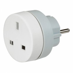 Adaptateur standard Britannique vers socle Français - LEGRAND - Prises / Fiches / Adaptateurs - BR-101474