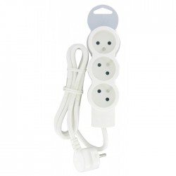 Rallonge 3 prises de courant - avec cordon 1,5 m - Blanc - LEGRAND - Multiprises et blocs parafoudre - BR-490119