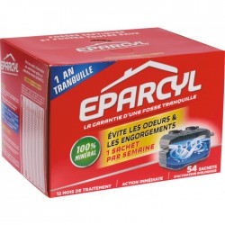 Activateur biologique pour fosse septique - 54 doses - EPARCYL - Canalisations / fosses - BR-818585