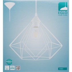 Suspension filaire acier - 32.5 cm x 1.1 M - Tarbes - Blanc - EGLO - Pour l'intérieur - BR-536796