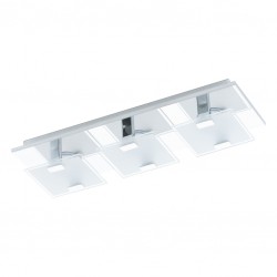 Réglette 33 spots LED - Acier et verre satiné - 405 x 135 x 65 mm - Vicaro - EGLO - Pour l'intérieur - BR-536785