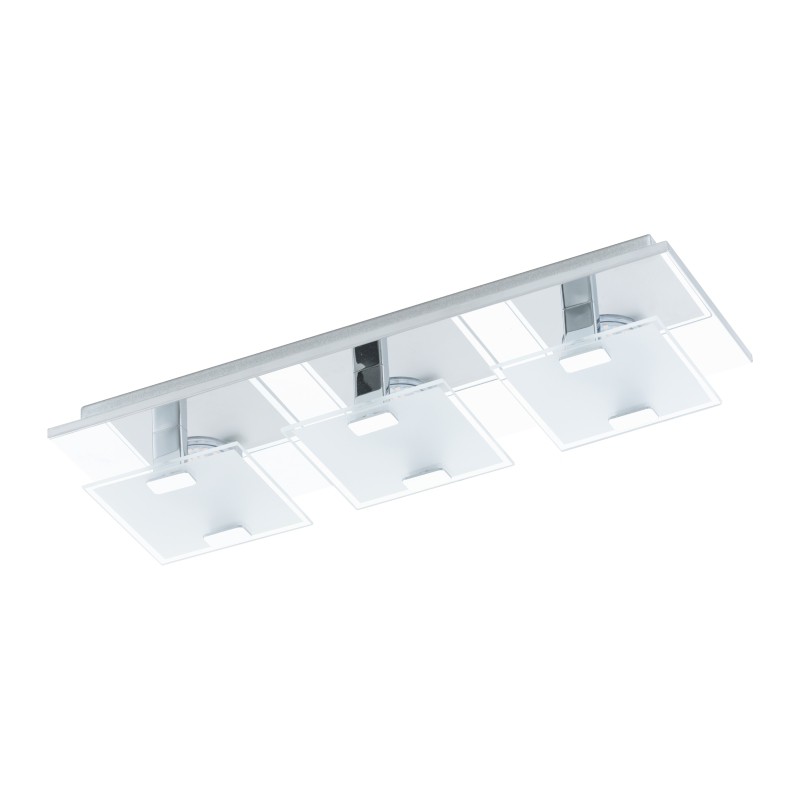 Réglette 33 spots LED - Acier et verre satiné - 405 x 135 x 65 mm - Vicaro - EGLO - Pour l'intérieur - BR-536785