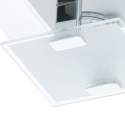 Réglette 33 spots LED - Acier et verre satiné - 405 x 135 x 65 mm - Vicaro - EGLO - Pour l'intérieur - BR-536785