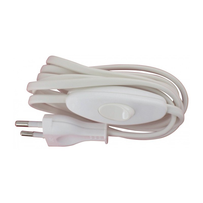 Cordon avec interrupteur pour équipement de lampe - Longueur 1,50 m - Blanc - LEGRAND - Interrupteurs luminaires - BR-113442