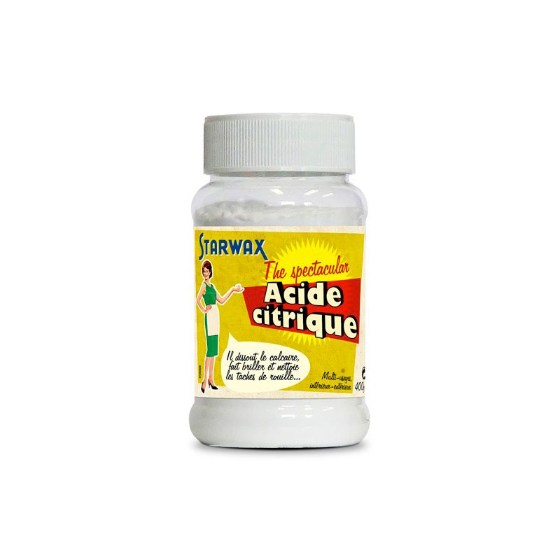 Acide citrique - THE SPECTACULAR - 300 Gr - STARWAX - Produits multi-usages - DE-457317 Acide citrique - THE SPECTACULAR - 300 Gr - STARWAX - Produits multi-usages - DE-457317