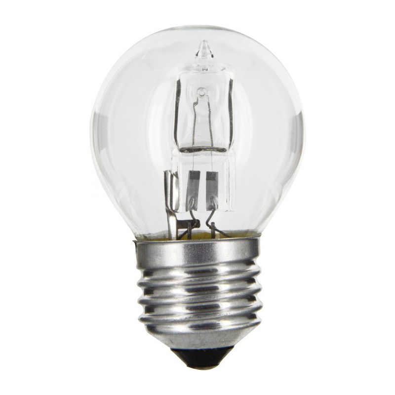 Ampoule halogène ECO - Sphérique - E27 - 20 W - 240 Lumens - DHOME - Ampoules halogènes - BR-244107