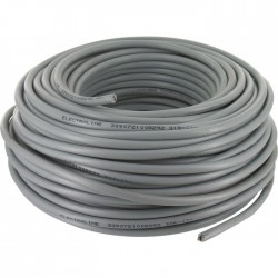 Couronne de 50 M - Gris - HO5 VV-F 2 x 1,5 mmÂ² - ELECTRALINE - Fils et câbles électriques - BR-373311