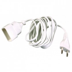 Rallonge câble méplat 3 M - Blanc - DHOME - Rallonges électriques - BR-243404