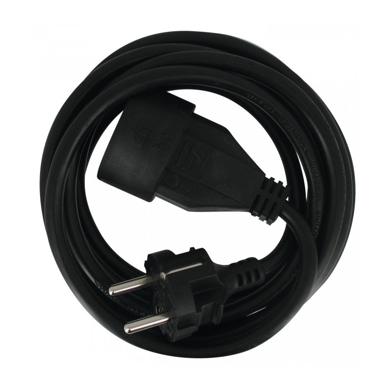 Rallonge câble souple - 2P + T - 1.8 M - Noir - DHOME - Rallonges électriques - BR-243514