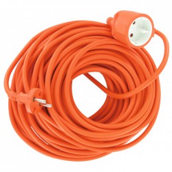 Rallonge de jardin - 2P + T - 40 M - Orange - DHOME - Rallonges électriques - BR-243033