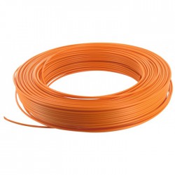 Câble d'installation H07V-U 2.5 mmÂ² - 100 M - Orange - ELECTRALINE - Fils et câbles électriques - BR-373117