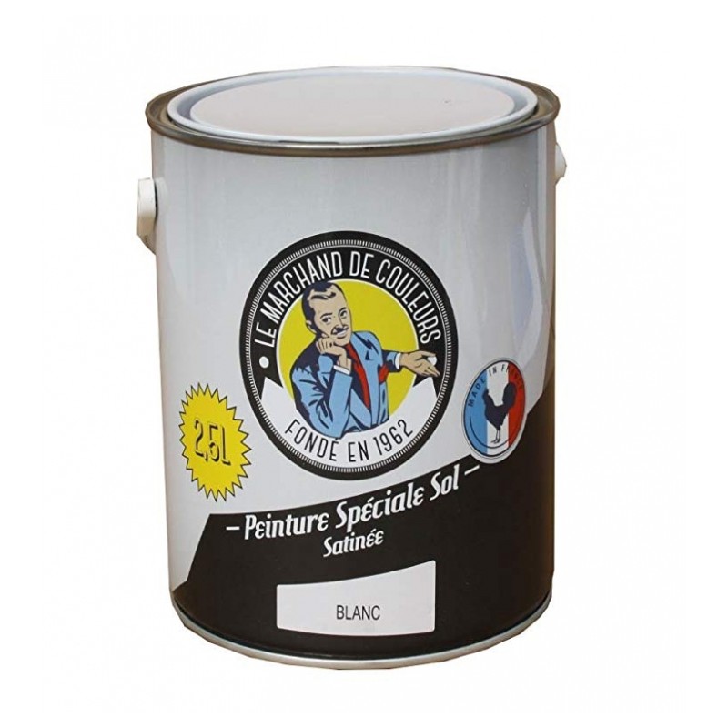 Peinture Spécial Sol - Satinée - Blanc - 2.5 L - ONIP - Peintures - MC70201