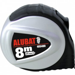 Mètre Alubat - Boitier ABS et aluminium - 8 M - OUTIBAT - Mètres - BR-405480