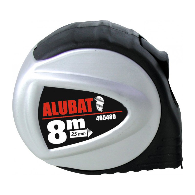 Mètre Alubat - Boitier ABS et aluminium - 8 M - OUTIBAT - Mètres - BR-405480