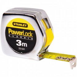 Mètre anti-choc - Classic ABS - 3 M - 19 mm - Powerlock - STANLEY - Mètres - BR-767972