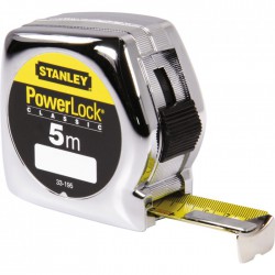 Mètre anti-choc - Classic ABS - 5 M - 25 mm - Powerlock - STANLEY - Mètres - BR-767980