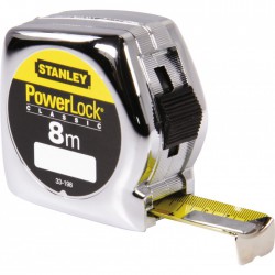 Mètre anti-choc - Classic ABS - 8 M - 25 mm - Powerlock - STANLEY - Mètres - BR-104957