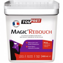 Enduit de rebouchage en pâte - Magic'Rebouch - 800 ml - TOUPRET - Enduit de rebouchage - BR-616105