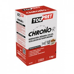 Enduit de rebouchage en poudre - Chrono-R - 1 Kg - TOUPRET - Enduit de rebouchage - BR-565448