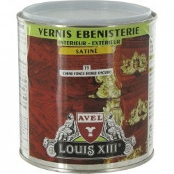 Vernis ébénisterie - Satiné - Chêne foncé - 500 ml - AVEL - Lasures et Vernis - BR-258962