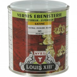 Vernis ébénisterie - Satiné - Incolore - 500 ml - AVEL - Lasures et Vernis - BR-258938