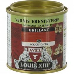 Vernis ébénisterie - Brillant - Acajou - 125 ml - AVEL - Lasures et Vernis - BR-753815