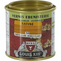 Vernis ébénisterie - Satiné - Chêne clair - 125 ml - AVEL - Lasures et Vernis - BR-758914