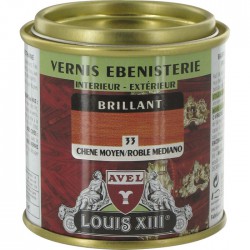 Vernis ébénisterie - Brillant - Chêne moyen - 125 ml - AVEL - Lasures et Vernis - BR-166693