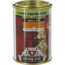 Vernis ébénisterie - Brillant - Chêne clair - 250 ml - AVEL - Lasures et Vernis - BR-295213