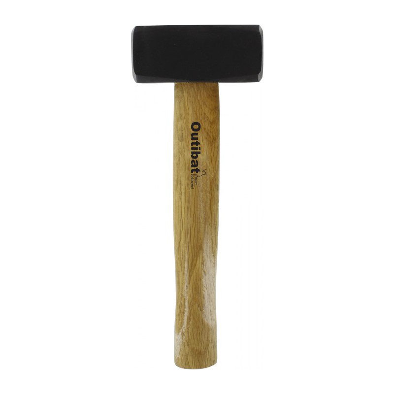 Massette carrée avec manche en bois - 1.25 Kg - OUTIBAT - Masse et massette - BR-310459