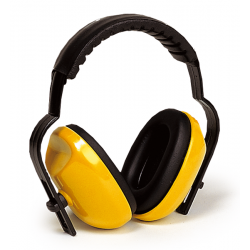 Casque Anti-bruit molettonné Jaune - 25 dB - EARLINE - Casques anti-bruit / Bouchons - SI-126561