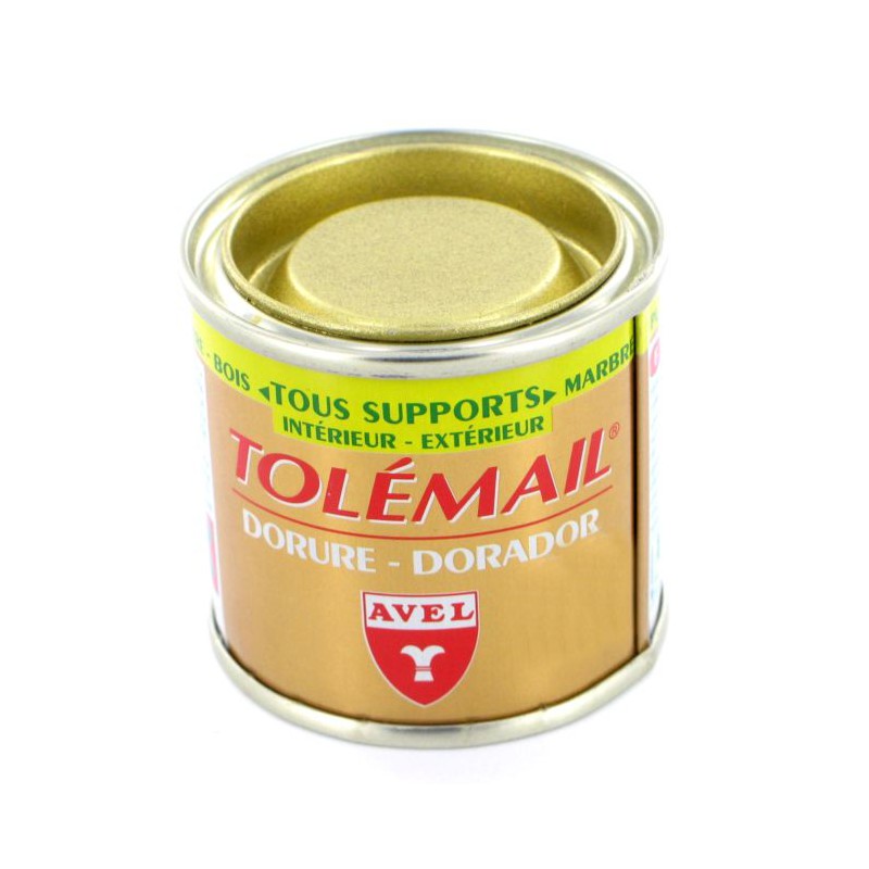 Peinture de décoration - Tolemail Dorure - Vieil Or - 50 ml - AVEL - Peintures - BR-727977