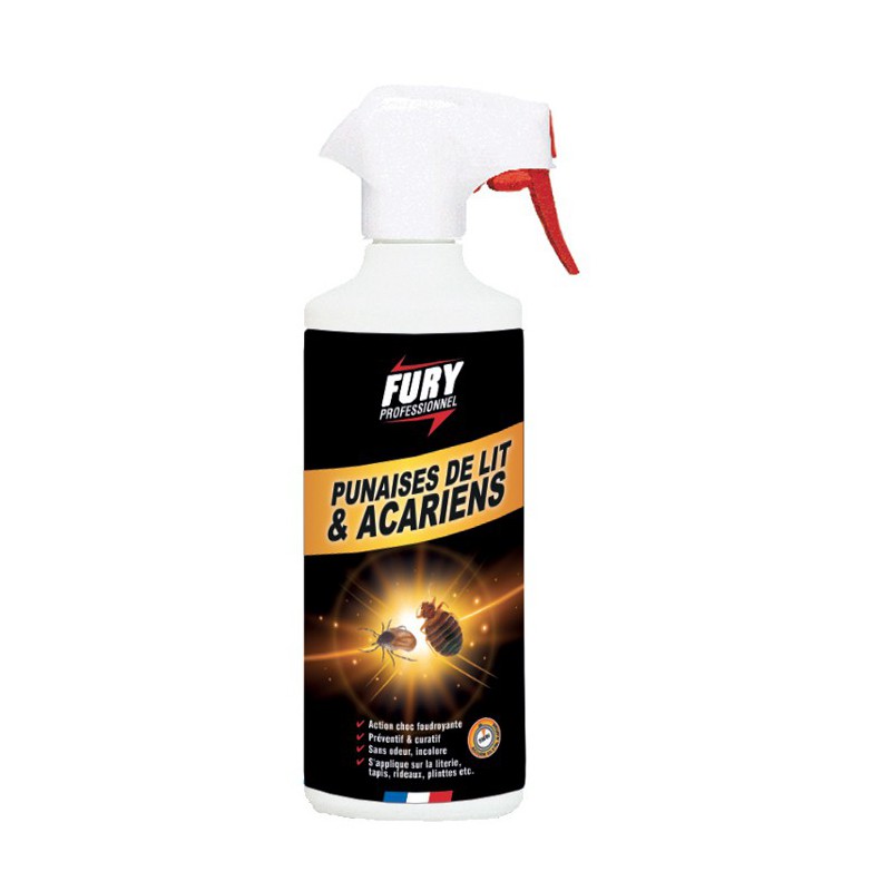 Tue punaises de lit et acariens - Prêt à  l'emploi - 500 ml - FURY - Insectes rampants - DE-468546