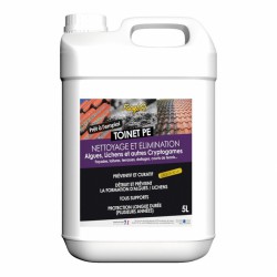 Nettoyant et traitement des toitures et façade toinet PE - 5 L - TOLEMAIL - Anti-algues / Anti-mousses - BR-992040