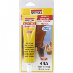 Colle Néoprène liquide 44A - Séchage rapide - 125 ml - SOUDAL - Colle - BR-824121