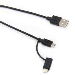 Câble 2 en 1 USB 3.0 - IOS et micro-USB - 1 M - WATT&CO - Informatique / Vidéo - BR-537648