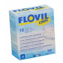 Clarifiant pour filtre ultra-concentré - Flovil Choc - 12 Pastilles - FLOVIL - Traitement / réparation piscine - AM1007763