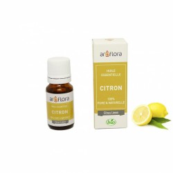 Huile essentielle BIO de Citron 100% pure et naturelle -10 ml - AROFLORA - Huiles essentiellles - DE-198309