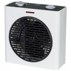 Radiateur soufflant 2000 Watts - Cube - Blanc et Noir - VARMA - Radiateurs soufflant - BR-244045