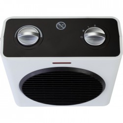 Radiateur soufflant 2000 Watts - Cube - Blanc et Noir - VARMA - Radiateurs soufflant - BR-244045