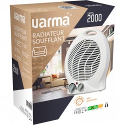 Radiateur soufflant 2000 Watts avec ventilation froide - Blanc - VARMA - Radiateurs soufflant - BR-244044