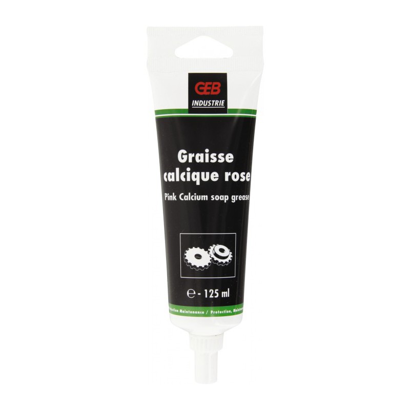 Graisse calqcique rose pour usage courant - tube 125 ml - GEB - Solvant / Graisse - BR-630142