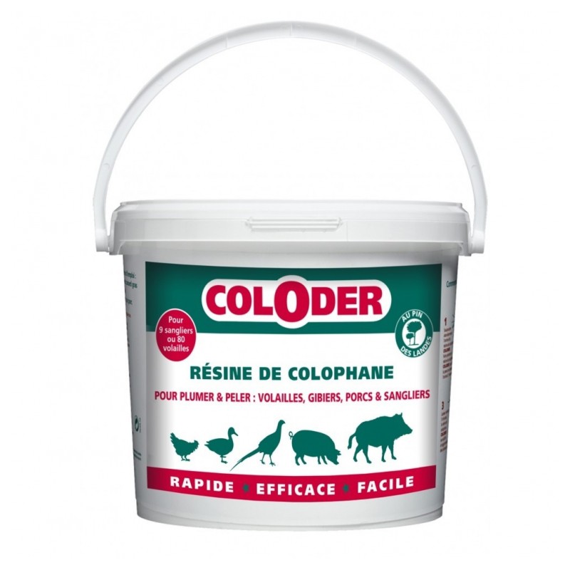 Coloder - Résine de Colophane - 3.5 Kg - SANITERPEN - Hygiène et entretien animaux - BR-010006