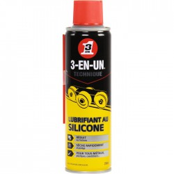 Lubrifiant au Silicone 3 en 1 - 250 ml - Solvant / Graisse - BR-163710