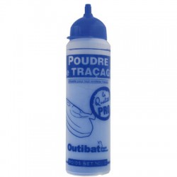 Poudre de traçage Bleu pour cordeau - 400 Gr - OUTIBAT - Traceur de chantier - BR-710200