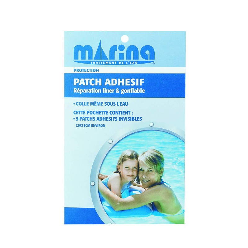 Patch adhésif pour réparation liner et piscine gonflable - MARINA - Traitement / réparation piscine - 88827