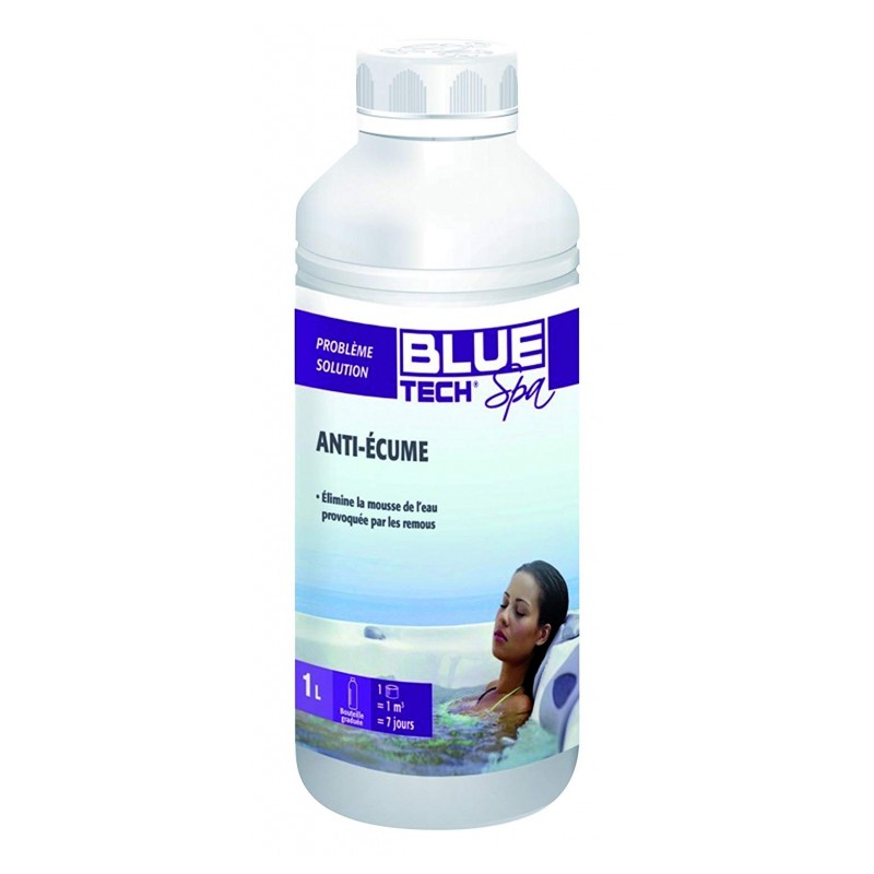 Anti-écume liquide pour spa - 1 L - BLUE TECH - Entretien SPA - BL-500415