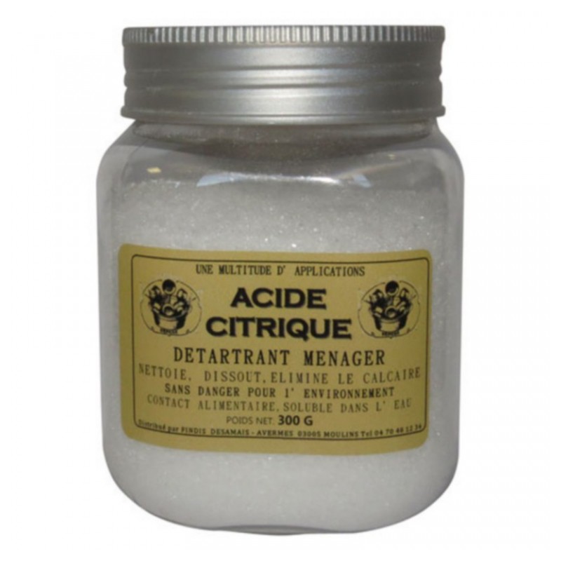 Acide citrique - Détartrant ménager et anti-oxydant - 300 Grs - DOUSSELIN - Entretien salle de bain - DE-688143