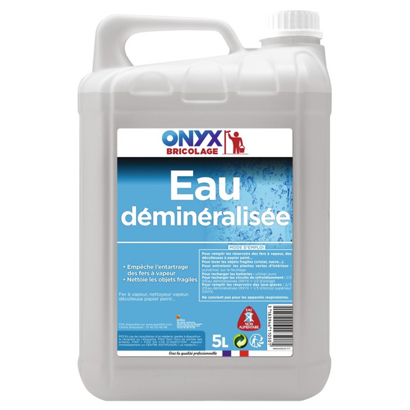 Eau déminéralisée - Anticalcaire et antitartre - 5 L - ONYX -  - BR-466832